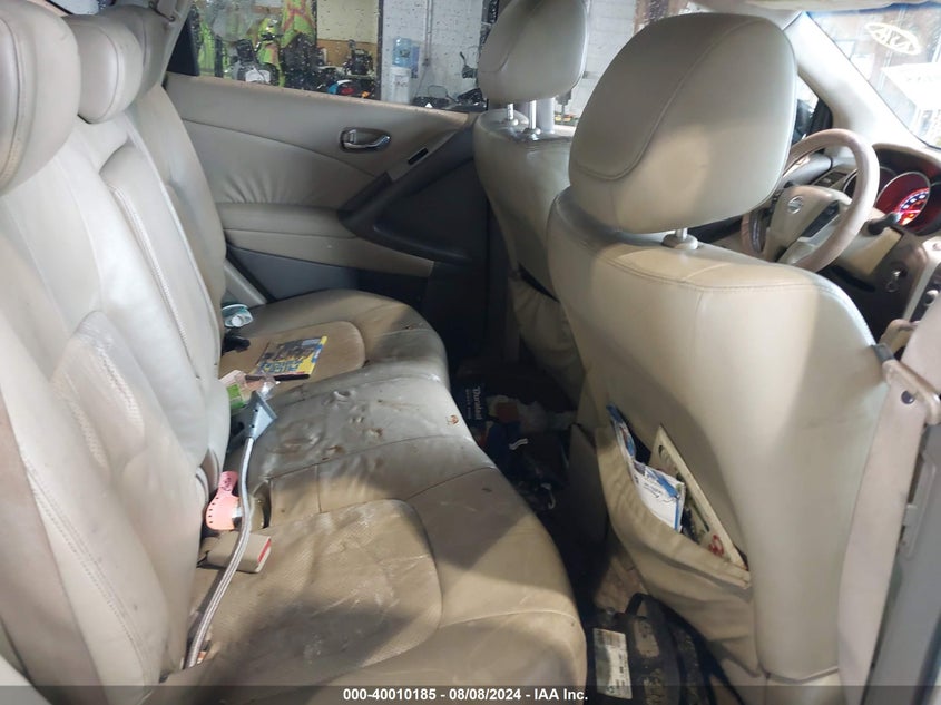 2010 Nissan Murano Sl VIN: JN8AZ1MW9AW132174 Lot: 40010185