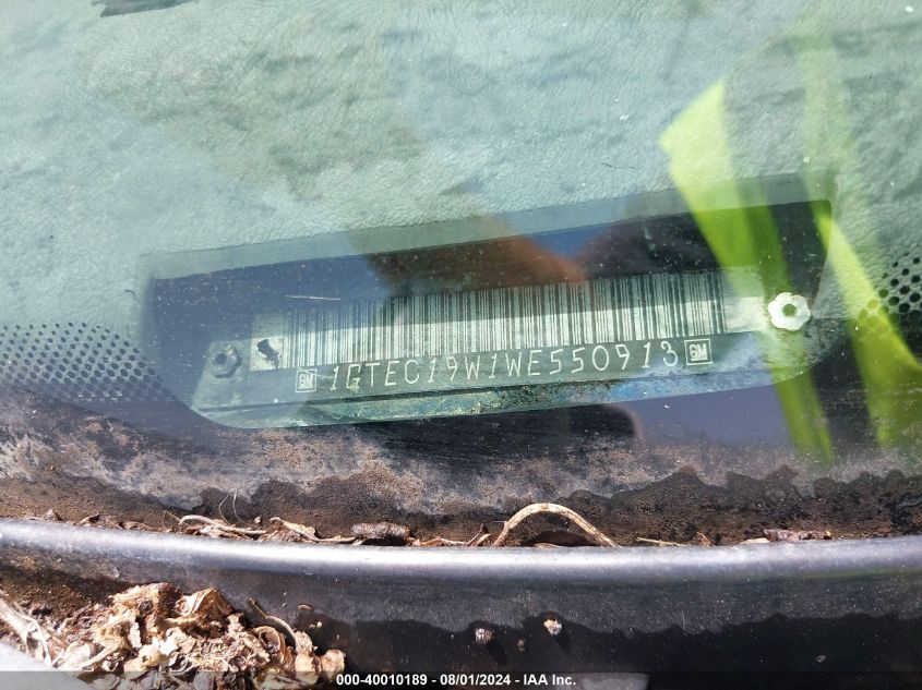 1998 GMC Sierra 1500 Sl Wideside VIN: 1GTEC19W1WE550913 Lot: 40010189