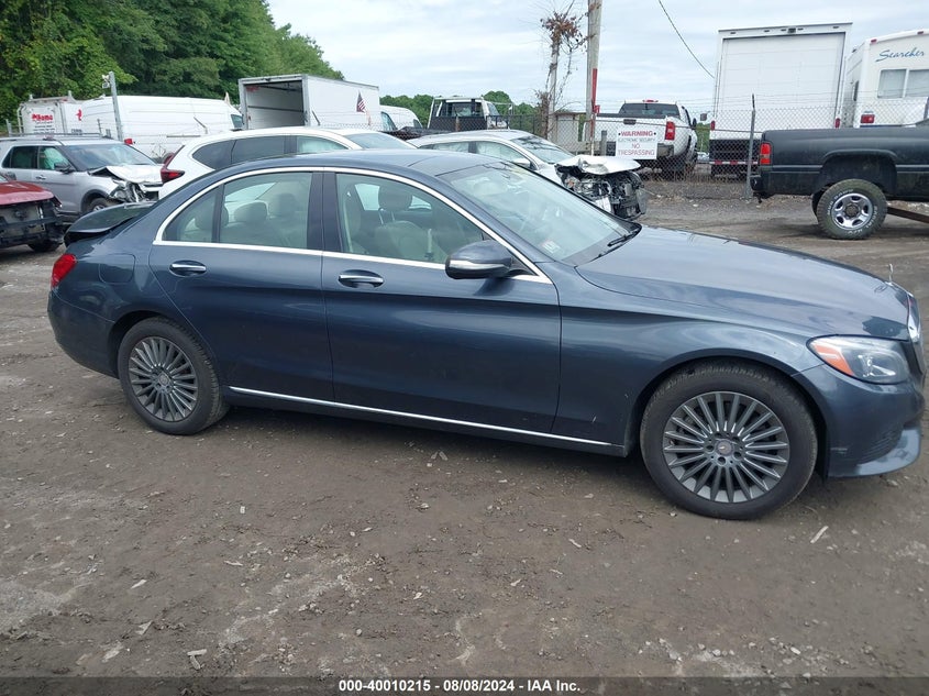 2015 Mercedes-Benz C 300 VIN: 55SWF4KBXFU027925 Lot: 40010215