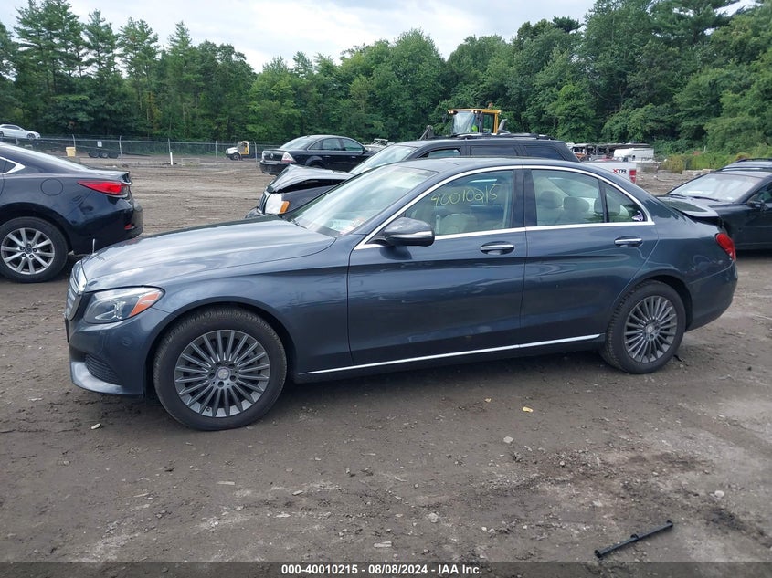 2015 Mercedes-Benz C 300 VIN: 55SWF4KBXFU027925 Lot: 40010215