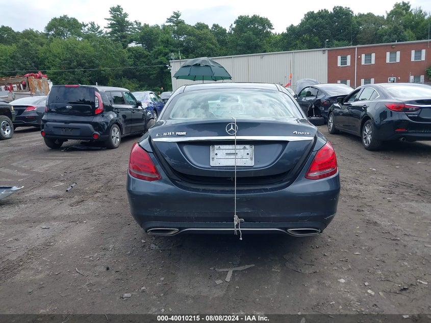 2015 Mercedes-Benz C 300 VIN: 55SWF4KBXFU027925 Lot: 40010215