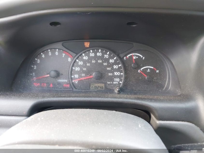 2004 Chevrolet Tracker VIN: 2CNBJ134346918960 Lot: 40010249