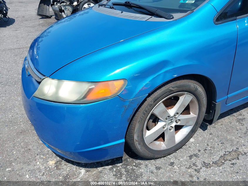 2008 Honda Civic Ex VIN: 1HGFA16868L111206 Lot: 40010274