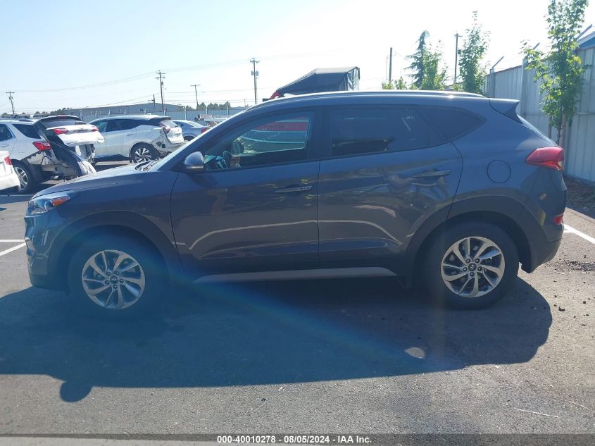 2018 Hyundai Tucson Sel Plus VIN: KM8J3CA41JU752956 Lot: 40010278