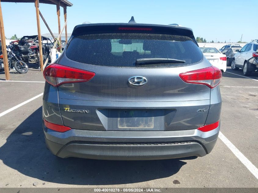 2018 Hyundai Tucson Sel Plus VIN: KM8J3CA41JU752956 Lot: 40010278