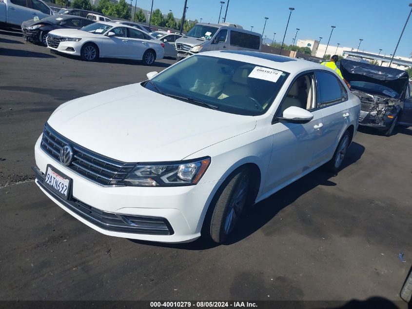 2019 VOLKSWAGEN PASSAT 2.0T WOLFSBURG EDITION - 1VWLA7A37KC009515