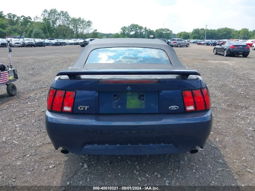 2003 Ford Mustang Gt VIN: 1FAFP45X23F389461 Lot: 40010321