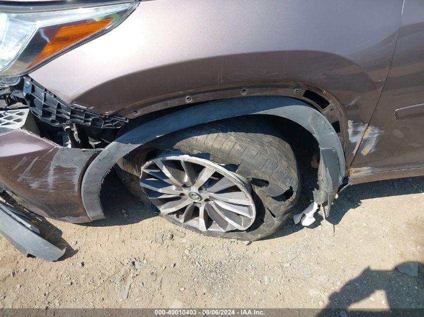 2017 Toyota Highlander Se/Xle VIN: 5TDJZRFH1HS472910 Lot: 40010403