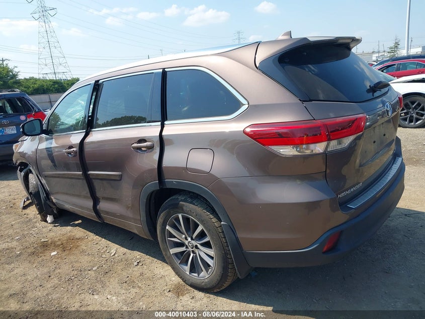 VIN 5TDJZRFH1HS472910 2017 TOYOTA HIGHLANDER SE/XLE