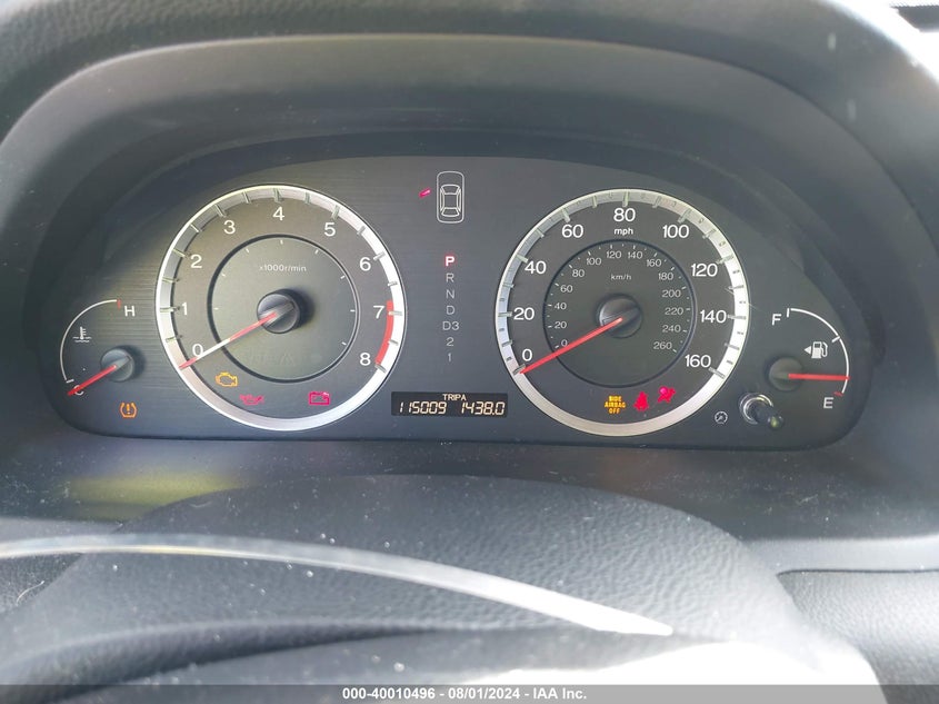 2009 Honda Accord 3.5 Ex-L VIN: 1HGCS228X9A012557 Lot: 40010496