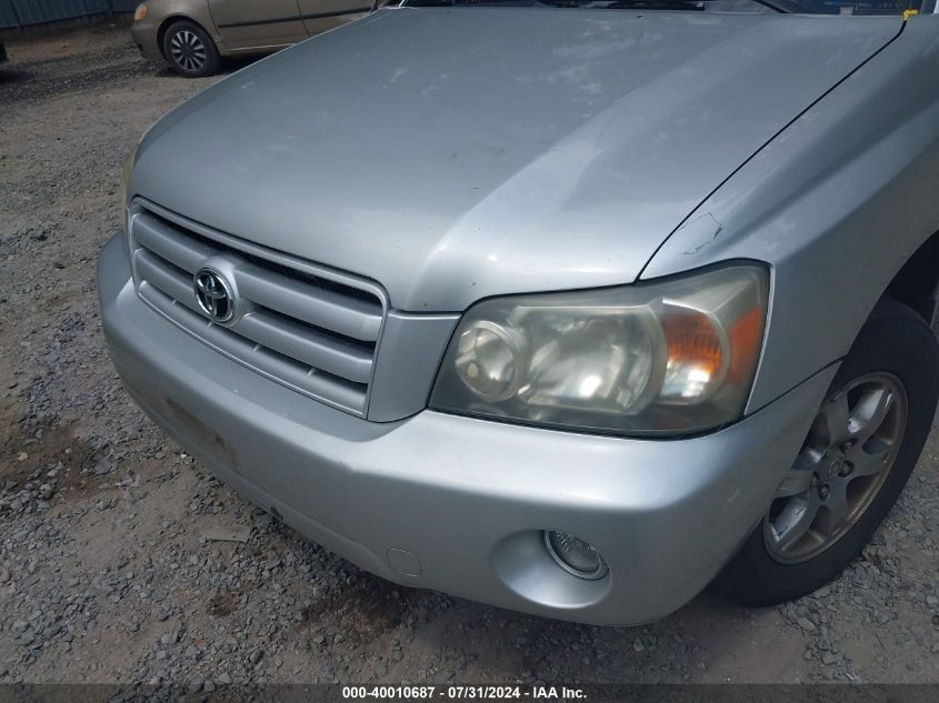 2005 Toyota Highlander V6 VIN: JTEEP21A650069895 Lot: 40010687