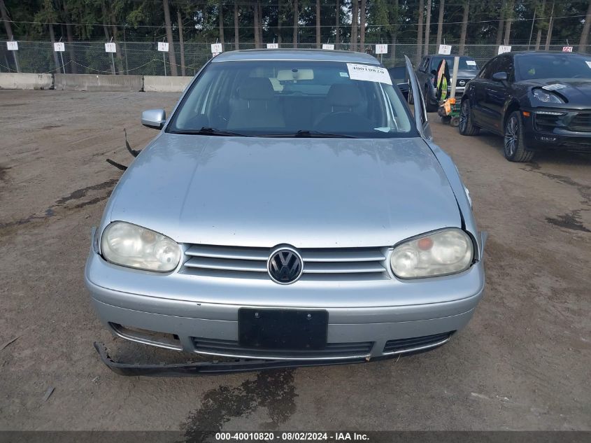 2002 Volkswagen Golf Gls 2.0L VIN: 9BWGB61J124053682 Lot: 40010820