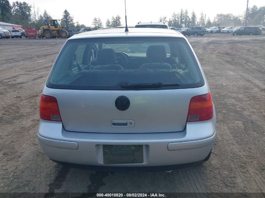 2002 Volkswagen Golf Gls 2.0L VIN: 9BWGB61J124053682 Lot: 40010820