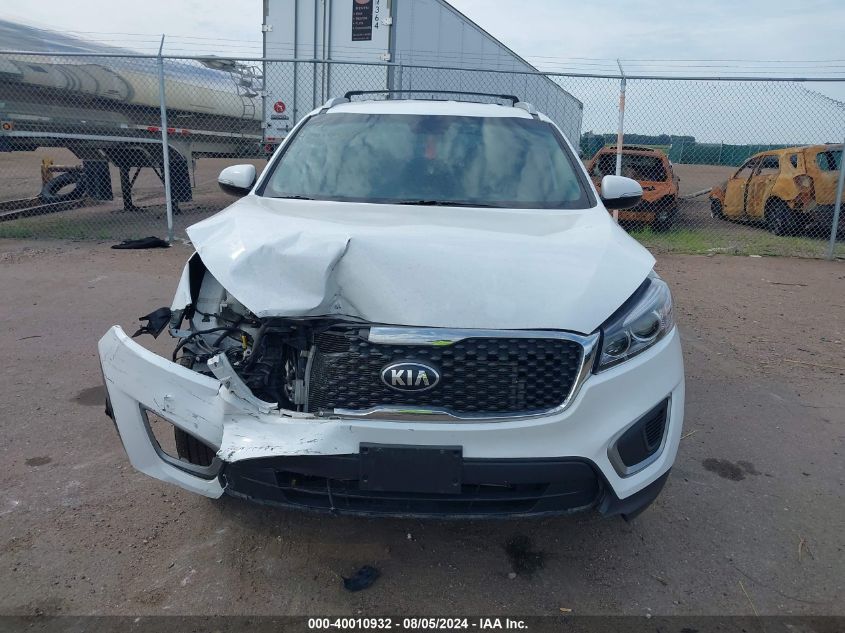 2016 Kia Sorento 2.4L Lx VIN: 5XYPGDA39GG095155 Lot: 40010932