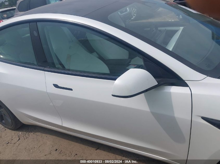 2022 Tesla Model 3 Long Range Dual Motor All-Wheel Drive VIN: 5YJ3E1EB3NF244877 Lot: 40010933