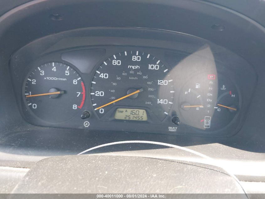 1999 Honda Accord Ex V6 VIN: 1HGCG2250XA007730 Lot: 40011000