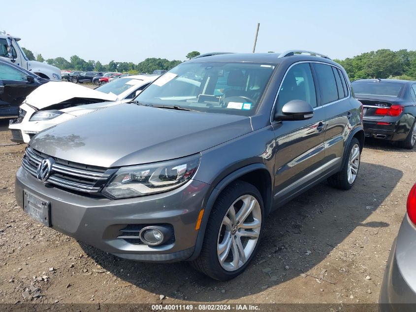 2016 Volkswagen Tiguan Sel VIN: WVGBV7AX3GW565425 Lot: 40011149