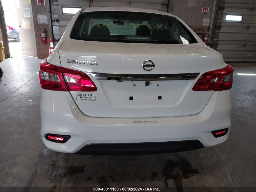 2019 Nissan Sentra S VIN: 3N1AB7AP6KY392075 Lot: 40011188