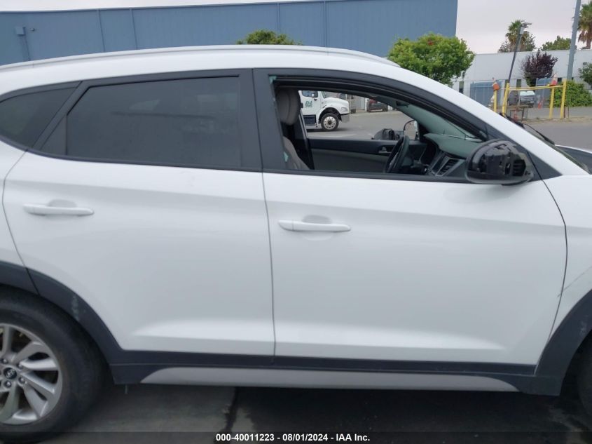 2018 Hyundai Tucson Sel VIN: KM8J3CA4XJU760571 Lot: 40011223