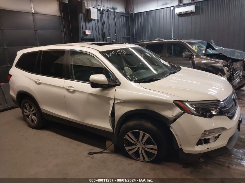 2017 Honda Pilot Ex-L VIN: 5FNYF6H57HB005276 Lot: 40011237