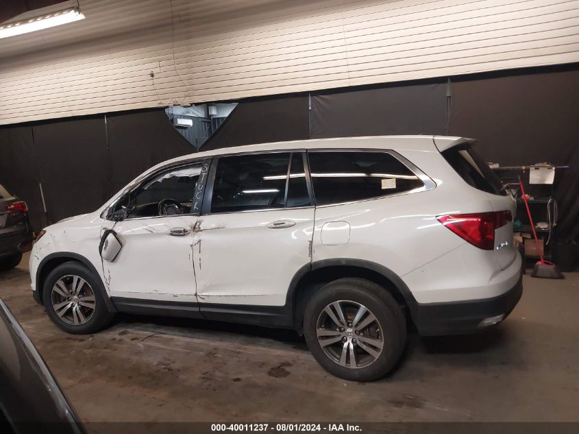 2017 Honda Pilot Ex-L VIN: 5FNYF6H57HB005276 Lot: 40011237