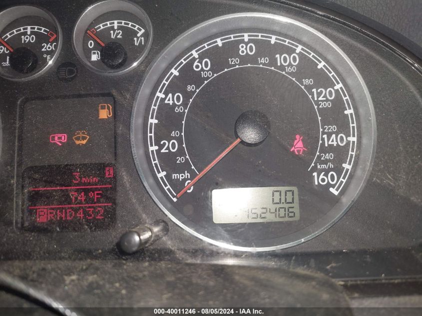 2005 Volkswagen Passat Glx VIN: WVWTU63B35E057465 Lot: 40011246