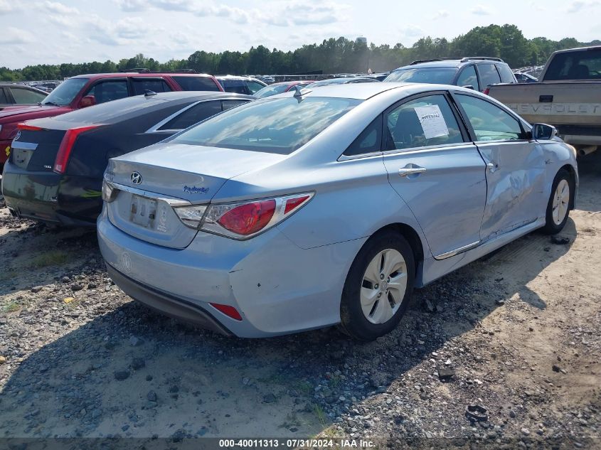 2013 Hyundai Sonata Hybrid VIN: KMHEC4A44DA067752 Lot: 40011313