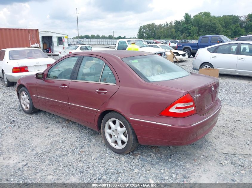 WDBRF61J23A490583 | 2003 MERCEDES-BENZ C 240