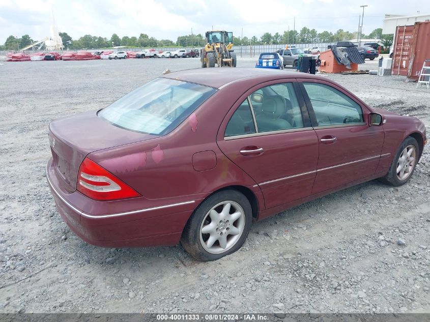 WDBRF61J23A490583 | 2003 MERCEDES-BENZ C 240