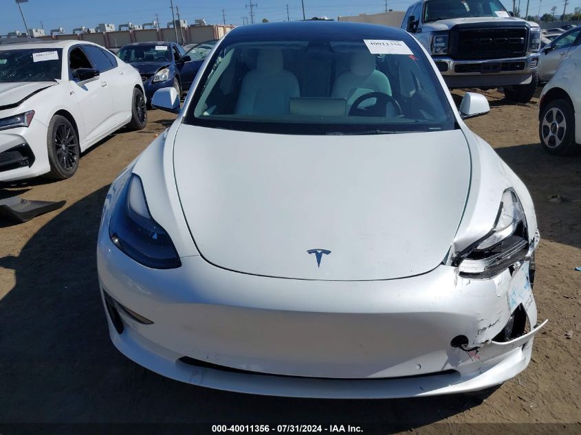 2022 Tesla Model 3 Long Range Dual Motor All-Wheel Drive VIN: 5YJ3E1EB1NF278638 Lot: 40011356