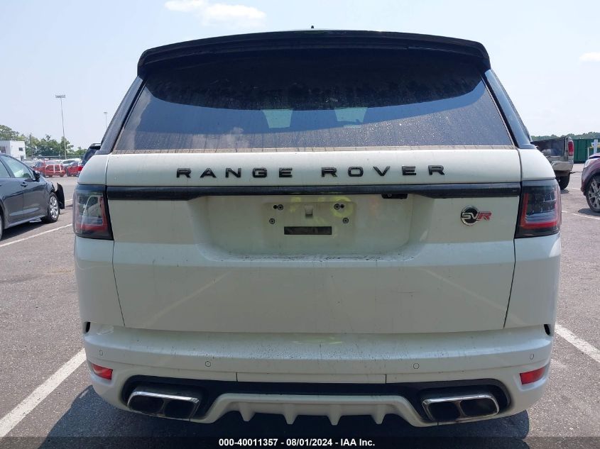 2018 Land Rover Range Rover Sport Svr VIN: SALWZ2SEXJA184209 Lot: 40011357