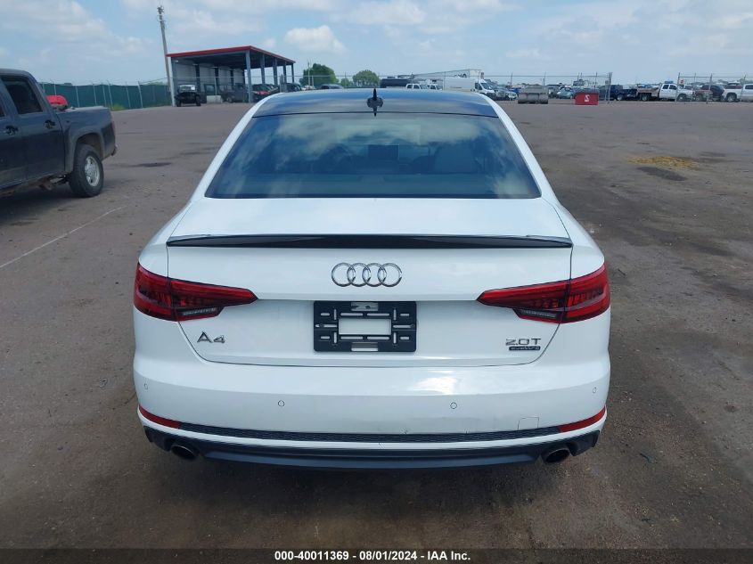 2017 Audi A4 2.0T Premium VIN: WAUFNAF40HN053658 Lot: 40011369