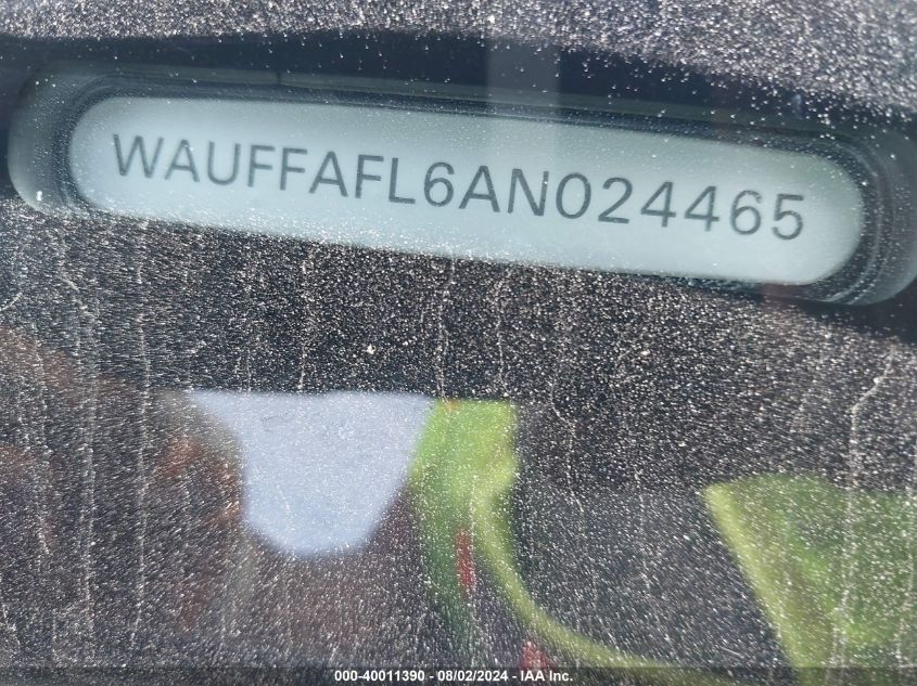 2010 Audi A4 Premium Plus VIN: WAUFFAFL6AN024465 Lot: 40011390