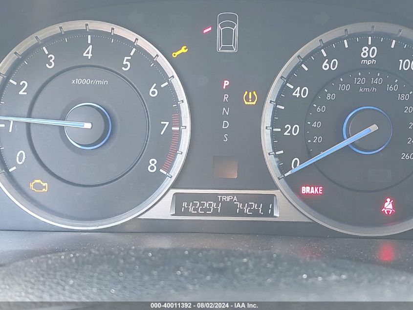 2013 Honda Crosstour Ex-L V6 VIN: 5J6TF1H59DL000966 Lot: 40011392