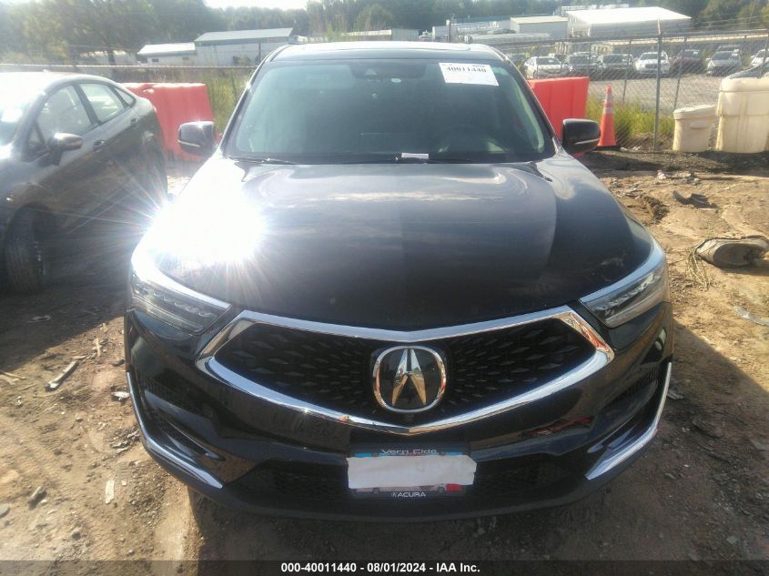 2020 Acura Rdx Advance VIN: 5J8TC2H7XLL024201 Lot: 40011440