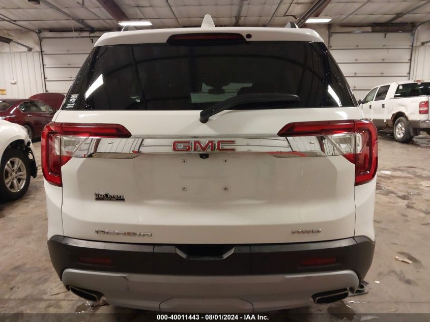 2021 GMC Acadia Awd Slt VIN: 1GKKNULS1MZ162496 Lot: 40011443