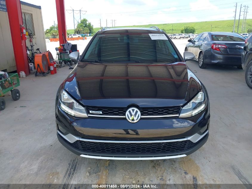 2019 Volkswagen Golf Alltrack Tsi S/Tsi Se/Tsi Sel VIN: 3VWH17AU3KM501486 Lot: 40011458