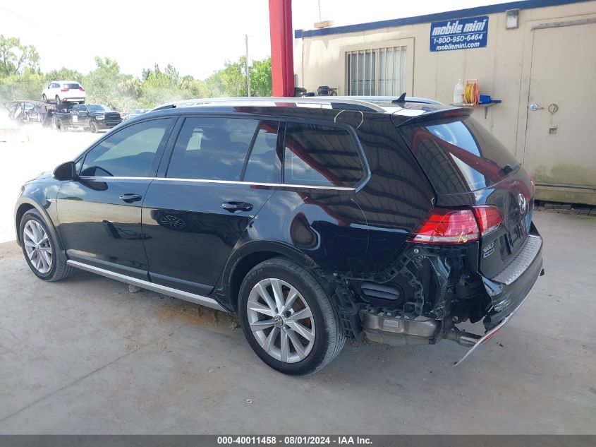 2019 Volkswagen Golf Alltrack Tsi S/Tsi Se/Tsi Sel VIN: 3VWH17AU3KM501486 Lot: 40011458