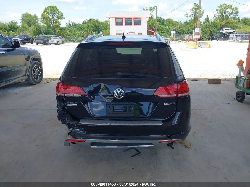 2019 Volkswagen Golf Alltrack Tsi S/Tsi Se/Tsi Sel VIN: 3VWH17AU3KM501486 Lot: 40011458