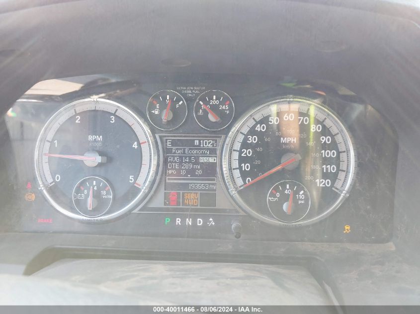 2012 Ram 2500 Laramie Longhorn/Limited Edition VIN: 3C6UD5GL2CG306143 Lot: 40011466