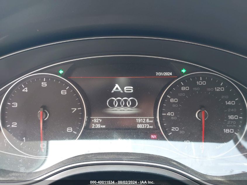 2014 Audi A6 Premium Plus VIN: WAUGFAFC6EN077273 Lot: 40011534