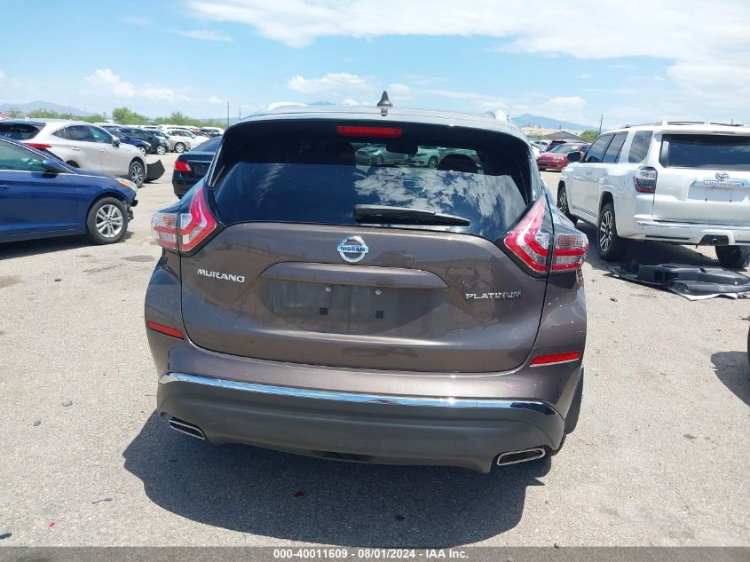 2018 Nissan Murano Platinum VIN: 5N1AZ2MG9JN120943 Lot: 40011609