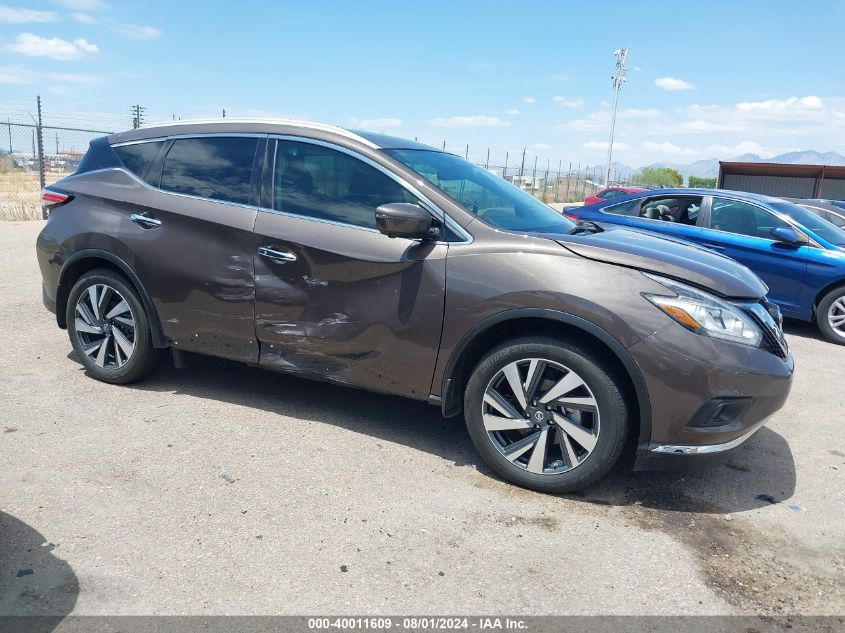 2018 Nissan Murano Platinum VIN: 5N1AZ2MG9JN120943 Lot: 40011609