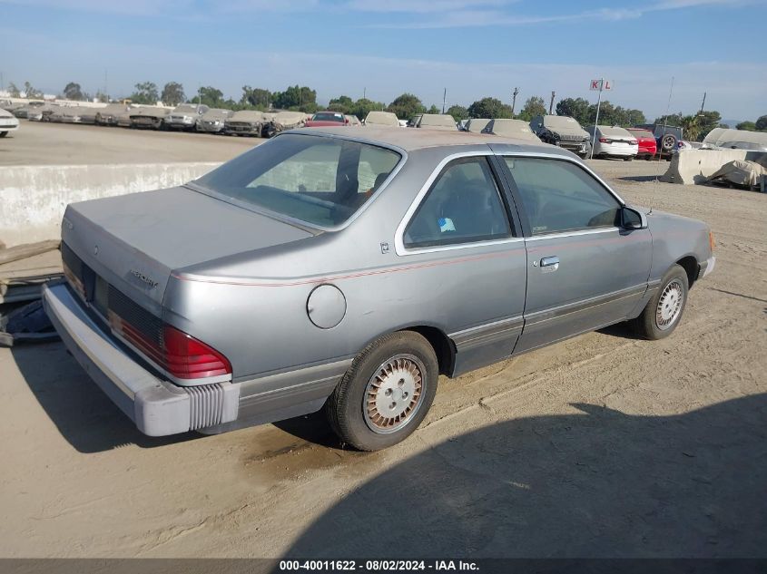 1984 Mercury Topaz VIN: 1ME8P72F9EK613866 Lot: 40011622