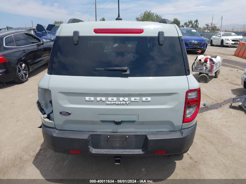 2022 Ford Bronco Sport Big Bend VIN: 3FMCR9B64NRD66507 Lot: 40011634