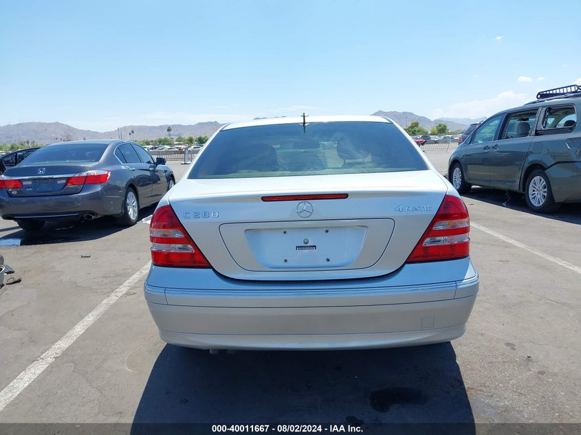 2007 Mercedes-Benz C 280 Luxury 4Matic VIN: WDBRF92H87F854625 Lot: 40011667