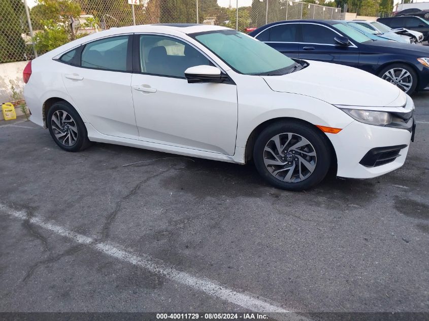 2018 Honda Civic Ex VIN: 19XFC2F74JE207629 Lot: 40011729