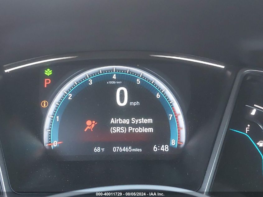 2018 Honda Civic Ex VIN: 19XFC2F74JE207629 Lot: 40011729