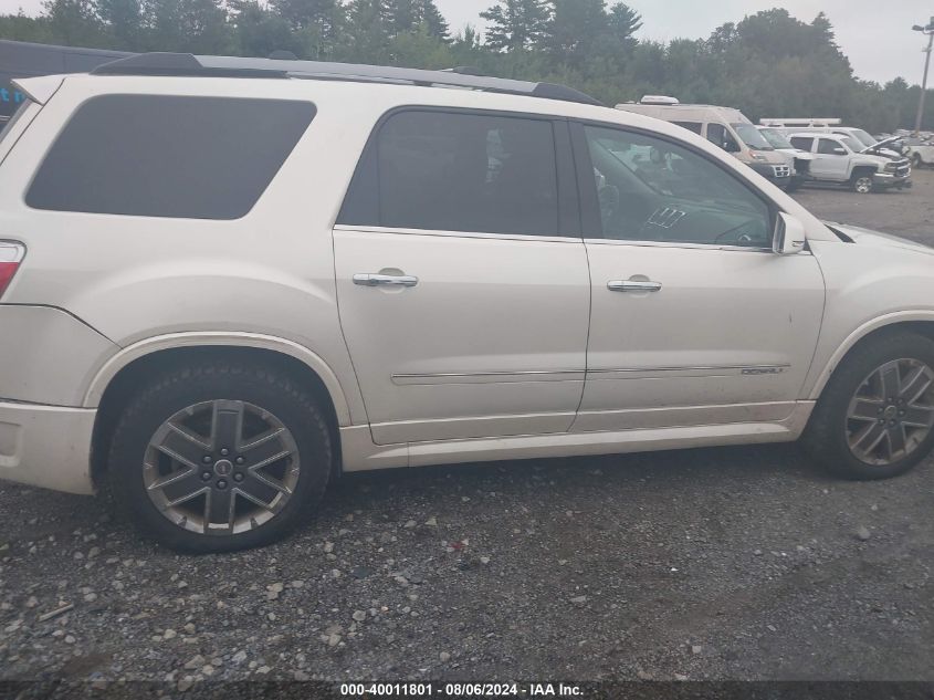 2011 GMC Acadia Denali VIN: 1GKKVTED8BJ398180 Lot: 40011801