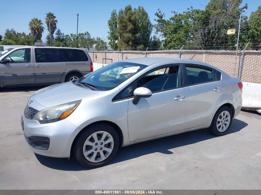 2012 Kia Rio Lx VIN: KNADM4A37C6082622 Lot: 40011961